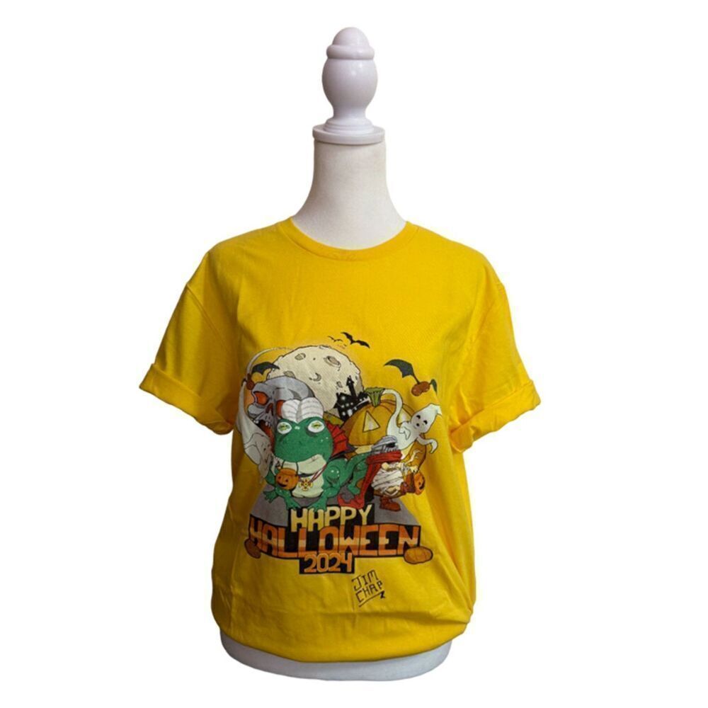 Potato Knight Designs Autographed Limited Edition Halloween Yellow Unisex Shirt